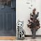 Glitzhome® Halloween Wooden Skeleton Cat and Stacked Pumpkin Porch Decor Set